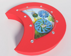 Настенный игровой модуль в виде части гусеницы с весами - fgospostavki.ru - Кубинка