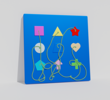 Тактильно-развивающая панель «Геометрия» - fgospostavki.ru - Кубинка