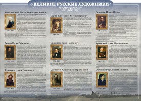 Стенд "Великие русские художники" - fgospostavki.ru - Кубинка