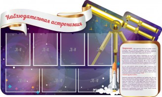 Стенд "Наблюдательная астрономия" - fgospostavki.ru - Кубинка