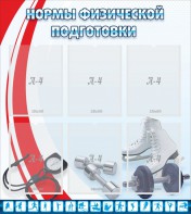 Стенд "Нормы физической подготовки" Вариант 2 - fgospostavki.ru - Кубинка
