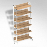  Стеллаж на металлокаркасе односторонний - fgospostavki.ru - Кубинка