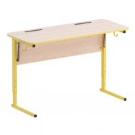 Стол ученический двухместный с наклоном столешницы (0-24°) на прямоугольной трубе - fgospostavki.ru - Кубинка