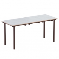 Стол обеденный 6-местный под табуретки на круглой трубе - fgospostavki.ru - Кубинка