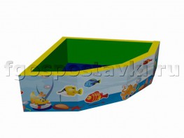 Бассейн угловой с шелкографией - fgospostavki.ru - Кубинка