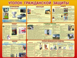 Стенд "Уголок гражданской защиты" - fgospostavki.ru - Кубинка