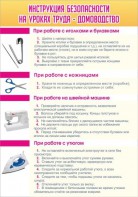 Стенд "Инструкция безопасности на уроках труда №1" - fgospostavki.ru - Кубинка