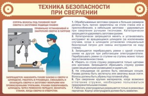 Стенд "Техника безопасности при сверлении" - fgospostavki.ru - Кубинка