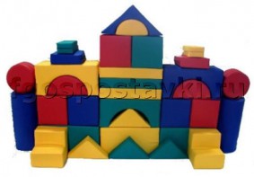 Мягкий модуль-конструктор "Замок" (33 элемента) - fgospostavki.ru - Кубинка