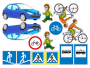 Магнитно-маркерная доска "Дорожные правила пешехода" с комплектом тематических магнитов - fgospostavki.ru - Кубинка